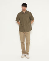 Men's Green Short Sleeve Shirt
