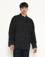Men's CNY Black Denim Cheongsam