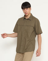 Men's Green Short Sleeve Shirt