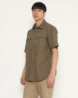 Men's Green Short Sleeve Shirt