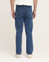 Men's Straight Fit Blue Denim Jeans