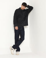 Men's CNY Black Denim Cheongsam
