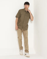 Men's Green Short Sleeve Shirt