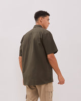 Green Short Sleeve Regular Shirt For Men