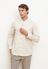 Cream Men's Long Sleeve Festive Shirt