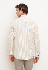 Cream Men's Long Sleeve Festive Shirt