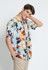 Multicolor Short Sleeve Men's Shirt
