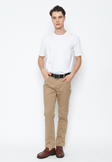 Men's Casual Cream Chinos Long Pants