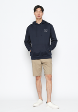 Printed Hoodie Navy