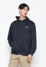 Printed Hoodie Navy