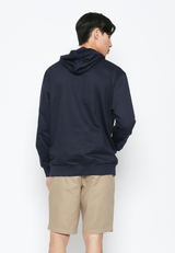 Printed Hoodie Navy