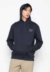 Printed Hoodie Navy