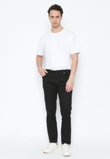Men's Black Casual Chinos Long Pants