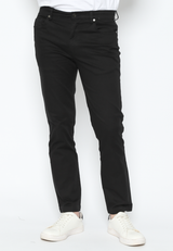 Men's Black Casual Chinos Long Pants