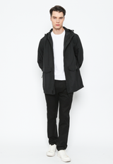 Black Casual Outdoor Jacket For Men