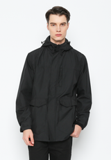 Black Casual Outdoor Jacket For Men