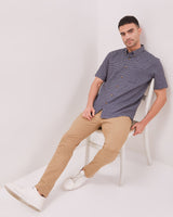 Blue Flannel Short Sleeve Regular Shirt