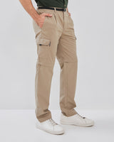 Chinos Detachable Cargo Cream