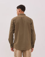 Men's Olive Green Long Sleeve Shirt
