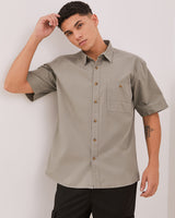 Men's Sage Green Short Sleeve Shirt
