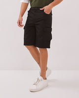 Men's Black Cargo Shorts