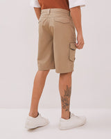 Men's Cream Cargo Shorts