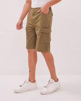 Olive Green Ripstop Cargo Shorts