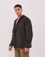 Men's Black Windbreaker Jacket