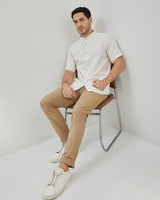 Men's Cream Long Sleeve Koko Shirt