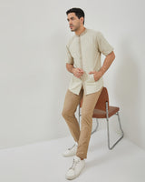 Men's Cream Long Sleeve Koko Shirt