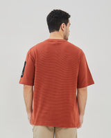 Men's Plain Red Cotton T-Shirt