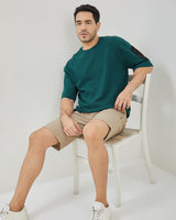 Men's Plain Green Cotton T-Shirt