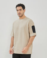 Men's Plain Cotton Brown T-Shirt