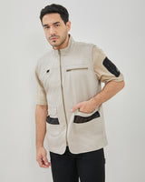 Men's Cream Casual Vest