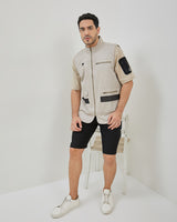 Men's Cream Casual Vest