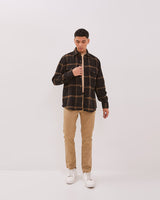 Men's Brown Flannel Jacket