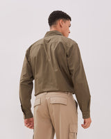 Men's Green Long Sleeve Regular Shirt