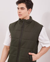 Men's Green Casual Vest