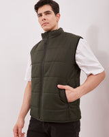 Men's Green Casual Vest