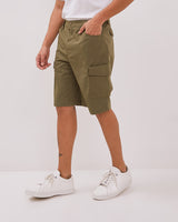 Men's Green Bermuda Cargo Shorts
