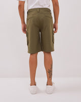 Men's Green Bermuda Cargo Shorts