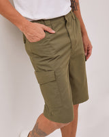 Men's Green Bermuda Cargo Shorts