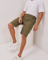 Men's Green Bermuda Cargo Shorts