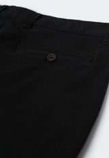 Black Basic Chinos Pants
