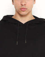 Men's Black Casual Streetwear Premium Hoodie