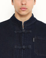 Men's CNY Blue Denim Cheongsam