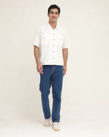 Men's Regular Fit Double Pocket Short Sleeve Shirt (Option Color)