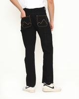 Men's Black Carpenter Denim Trousers