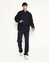 Men's CNY Blue Denim Cheongsam