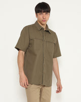 Men's Green Short Sleeve Shirt